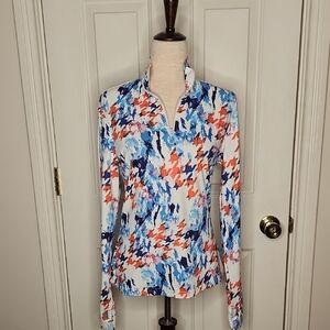 Jack Smith Long Sleeve  Quarter Zip Workout Shirt Size M